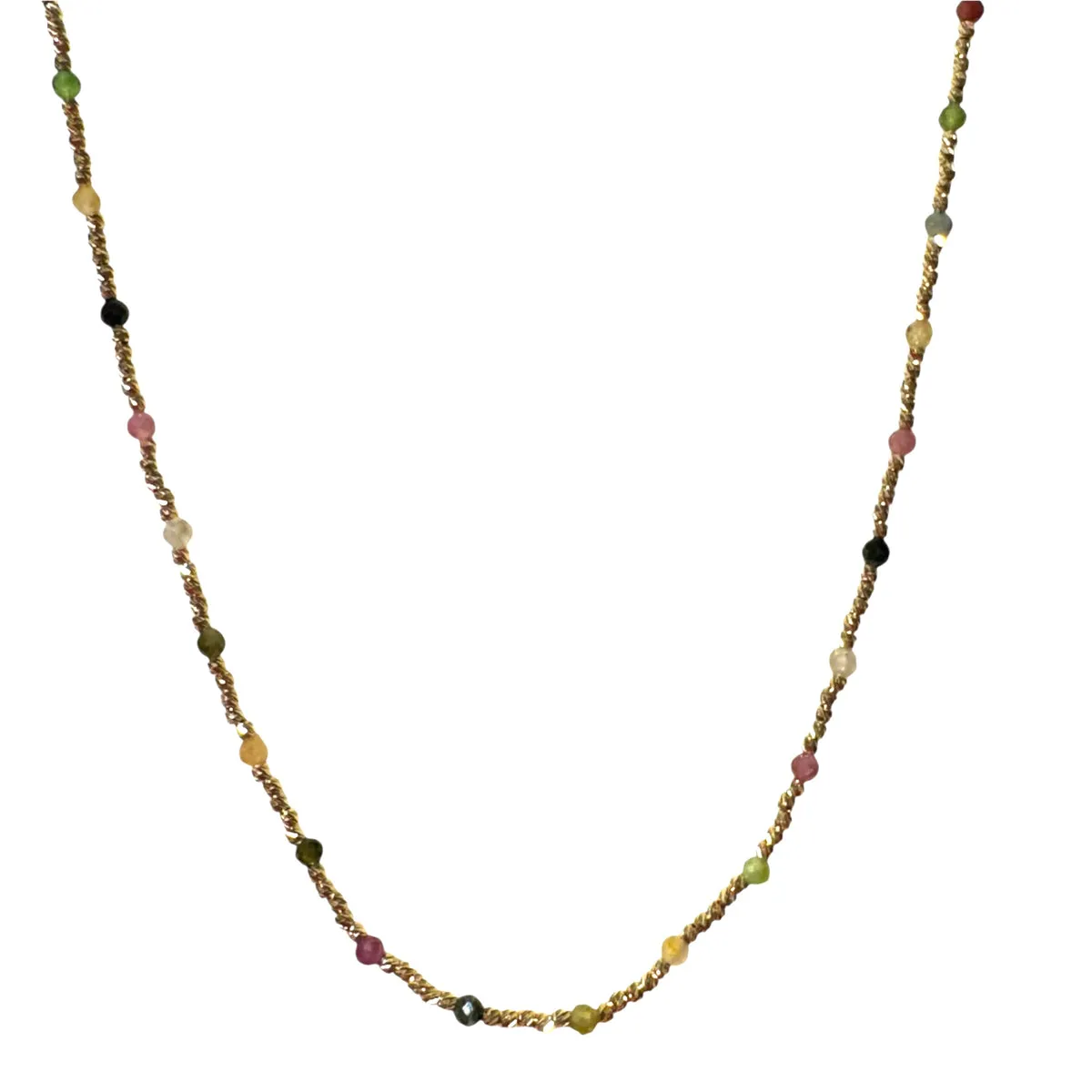 COLLANA PALLINO CON TORMALINE