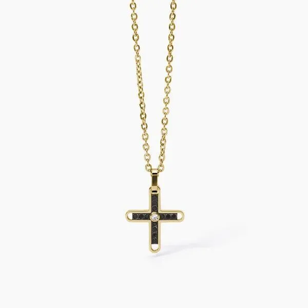 Collana in acciaio 316L e PVD Black - 2Jewels Uomo