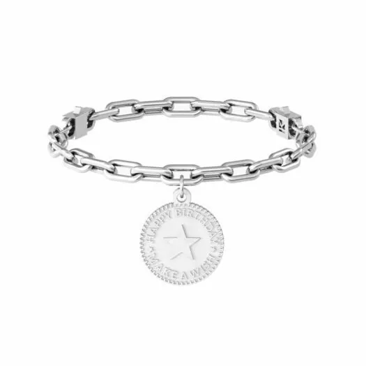 Bracciale Kidult in Acciaio Moneta  Happy Birthday  Special Moments  731954
