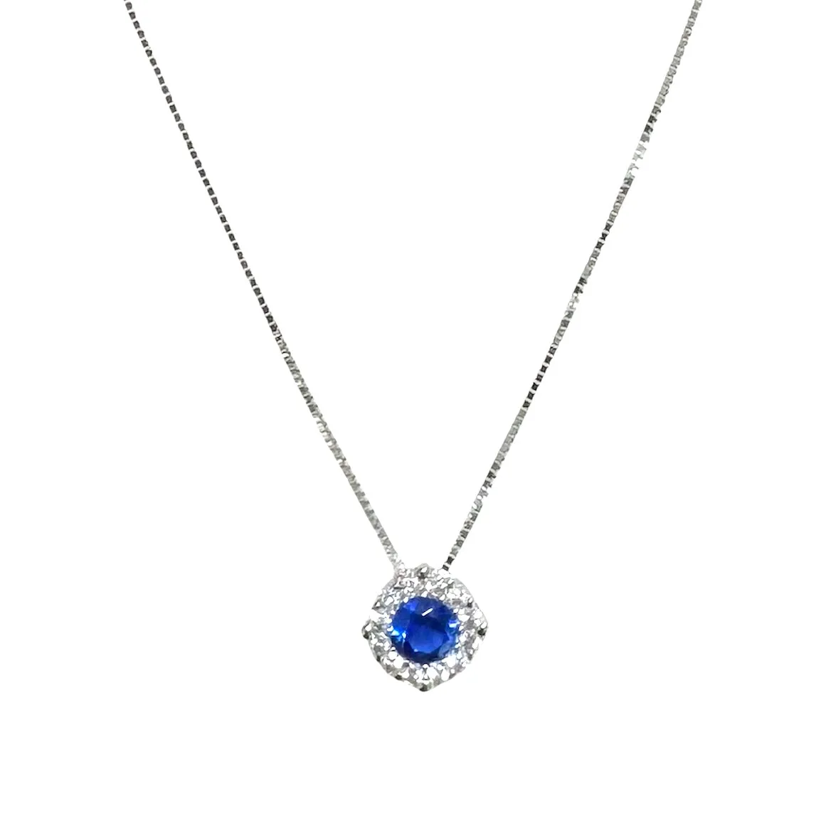 COLLANA PUNTO LUCE MULTIPIETRA BLU