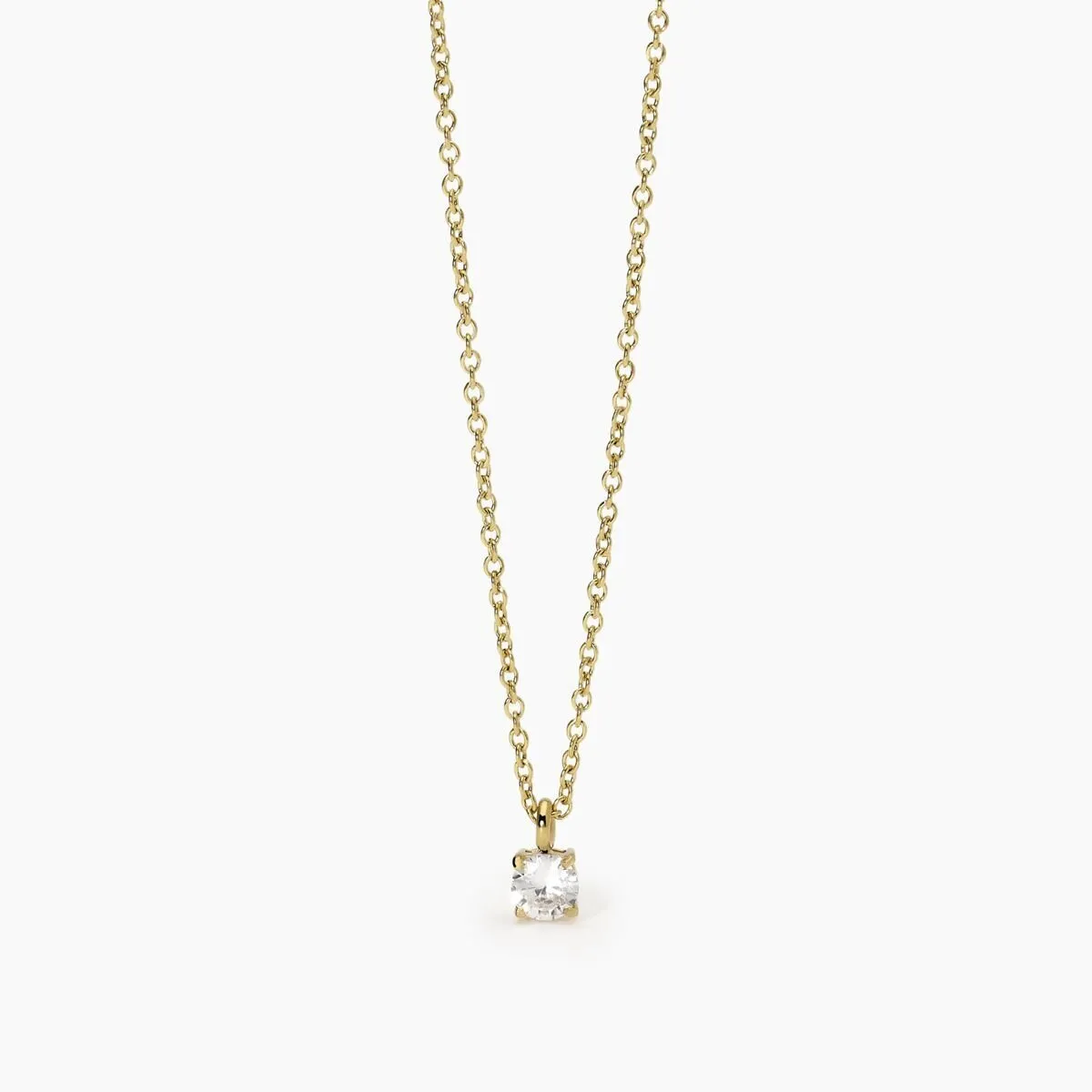 Girocollo in acciaio 316L PVD giallo zirconi Donna 2JEWELS