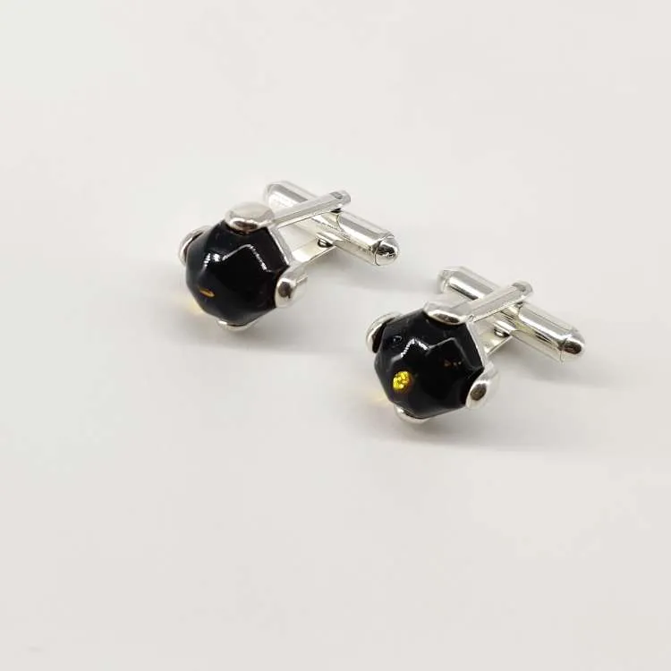 Gemelli Amba in argento con ambra baltica