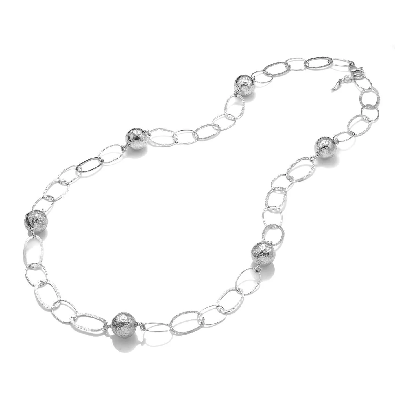 Collana Maglia Alternata E Sfere - Giovanni Raspini