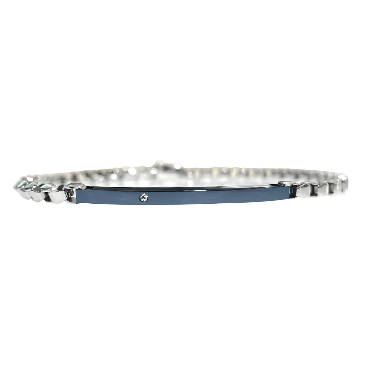 BRACCIALE PIASTRINA BLU