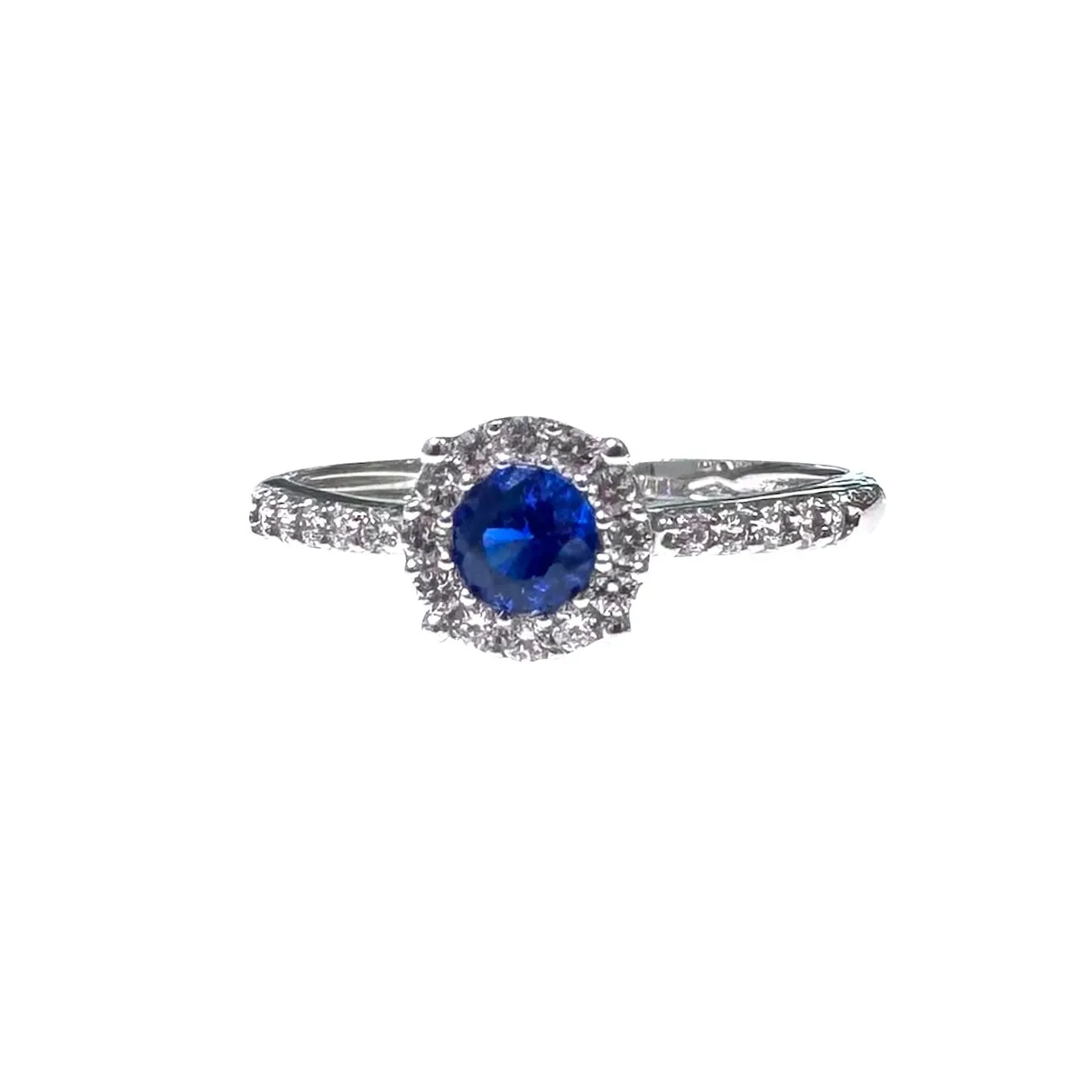 ANELLO SOLITARIO PIETRA BLU