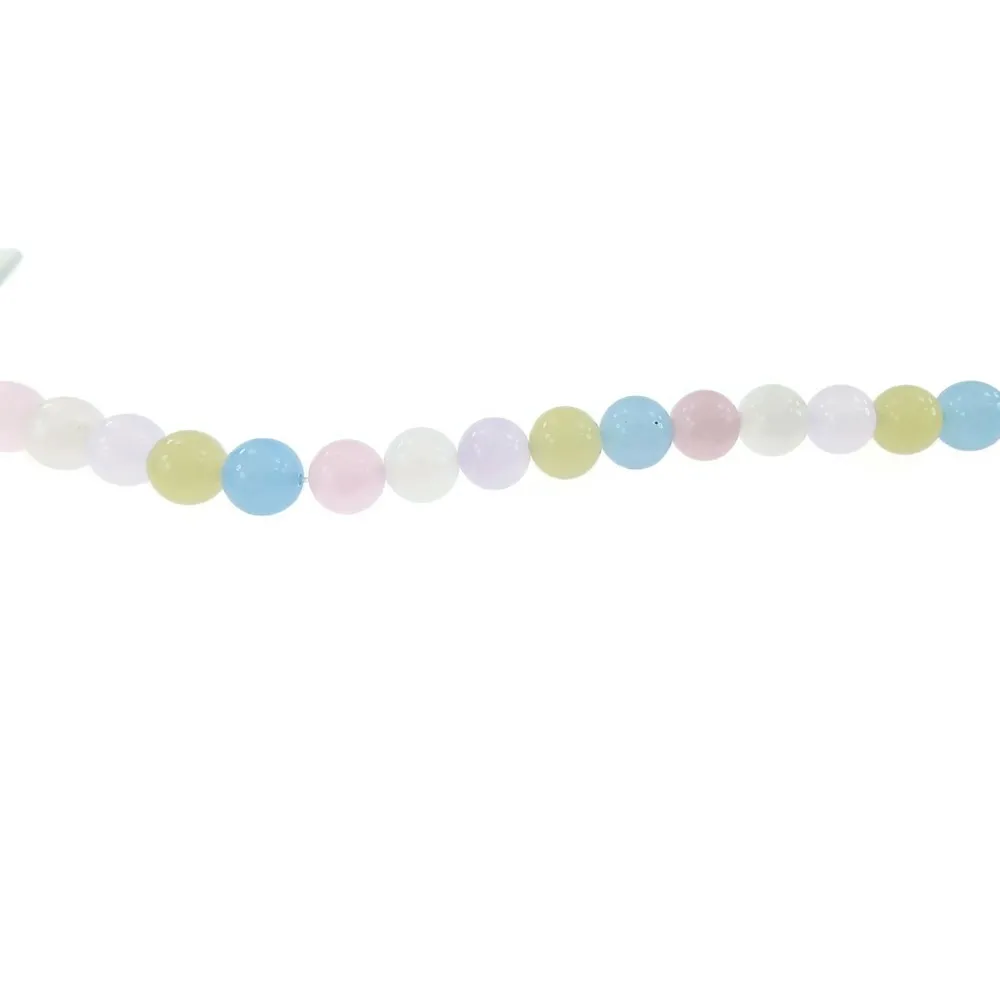 un filo in giada  multicolor di 10 mm