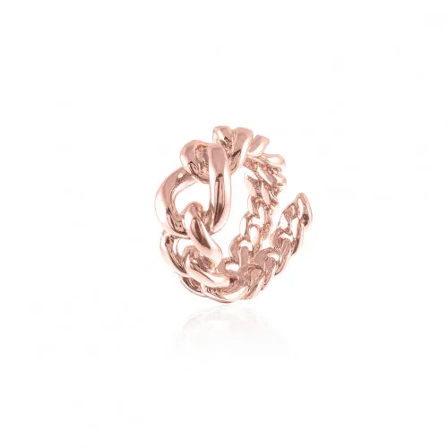 Anello in bronzo dorato rosa