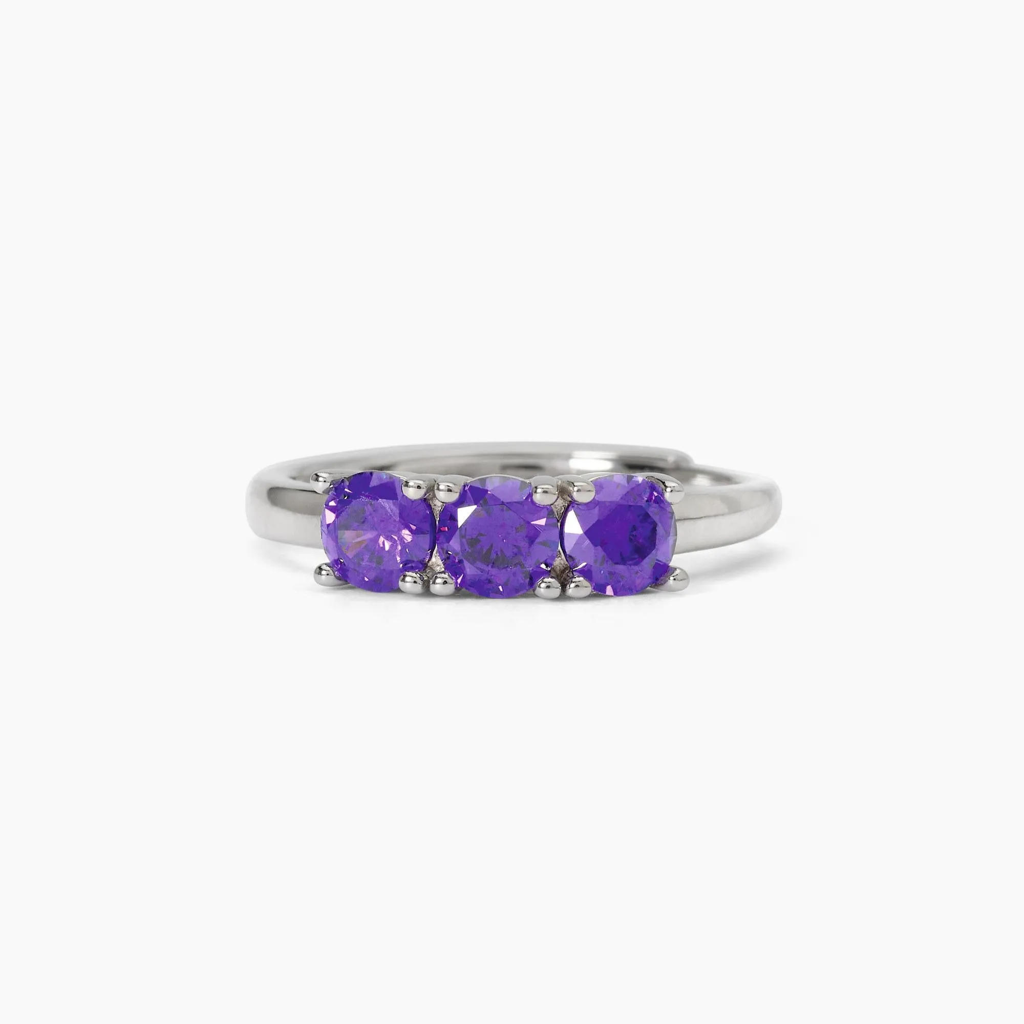 Anello Mabina donna Trilogy zirconi viola