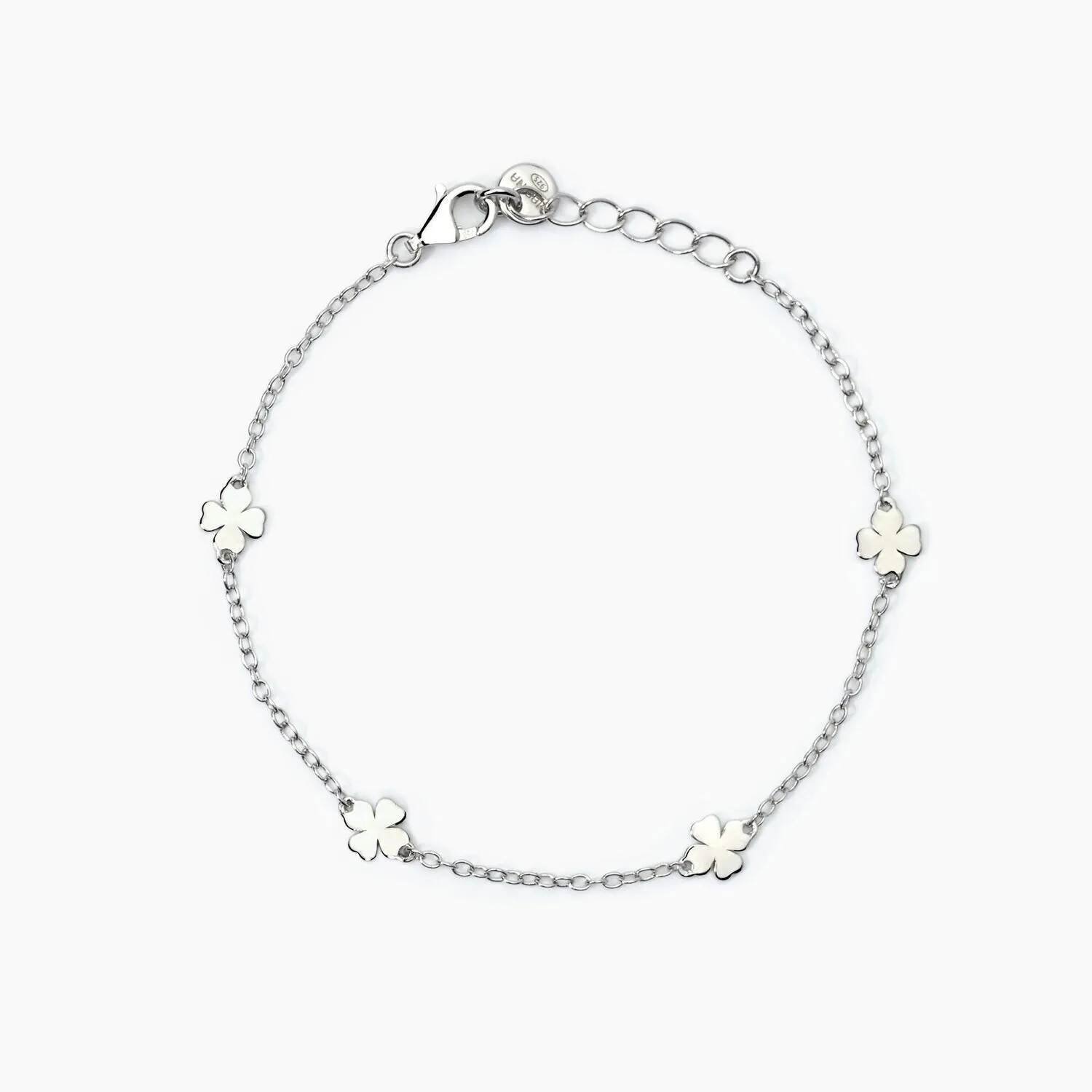 Bracciale in argento con quadrifogli CERCAMI Mabina Junior