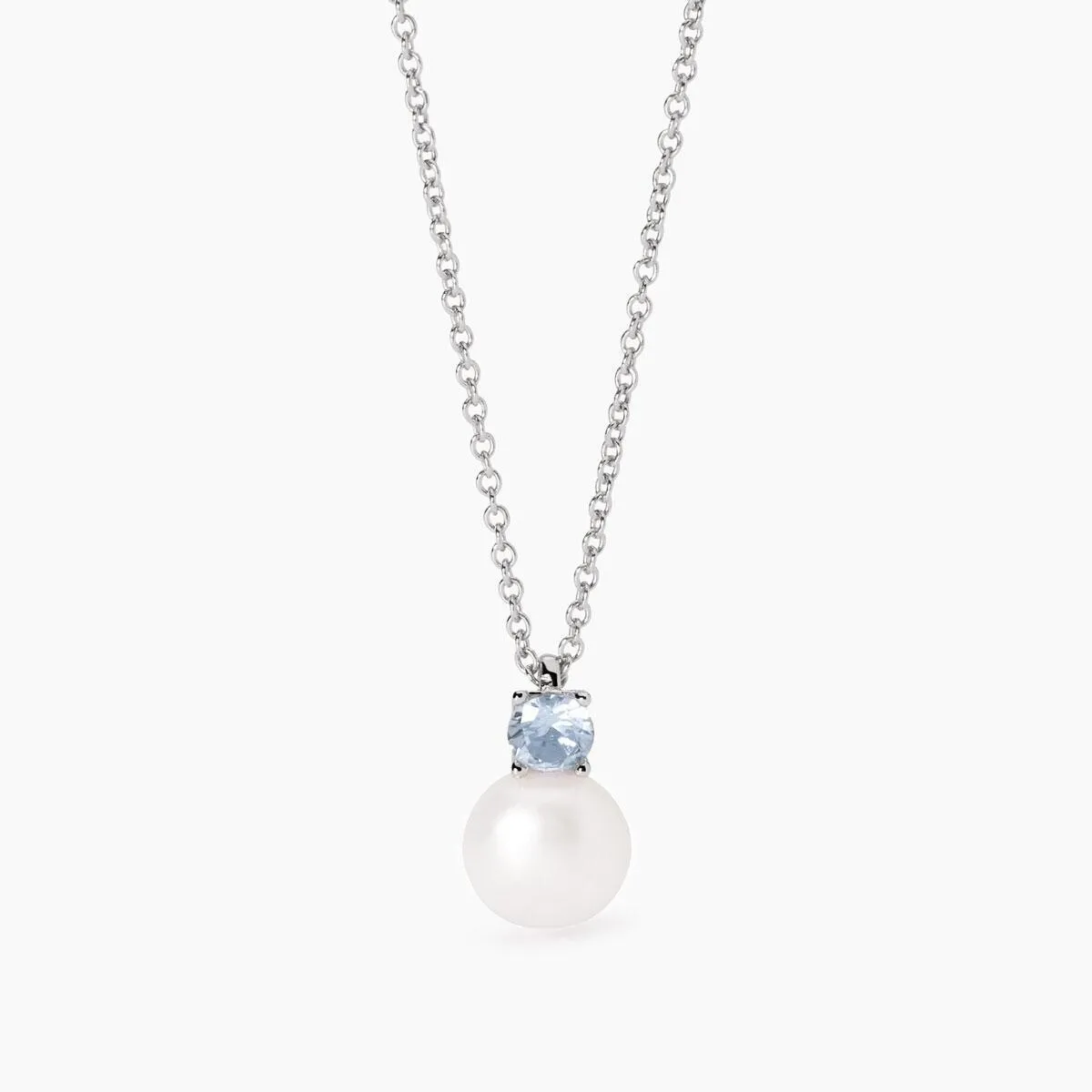 Girocollo con ciondolo acquamarina sintetica Invito a Nozze Donna Mabina Gioielli