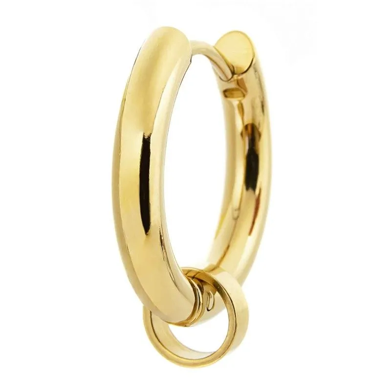 Orecchino a cerchio 19mm con anello per charm Marlu' Donna