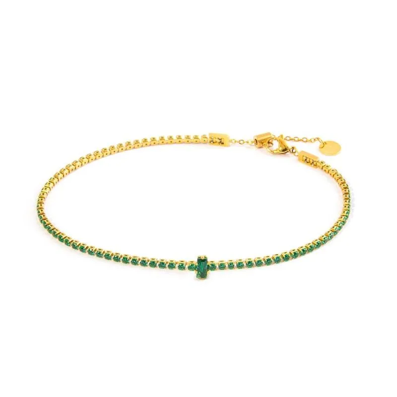 Cavigliera tennis zircone centrale Marlu' Donna