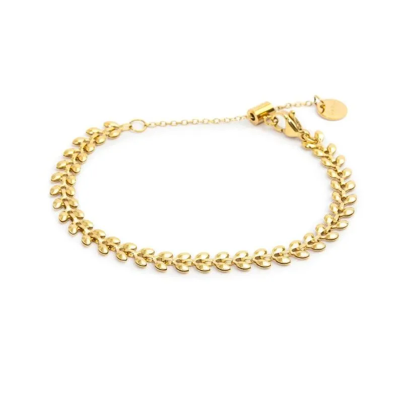 Bracciale catena a foglia chevron Marlu' Donna