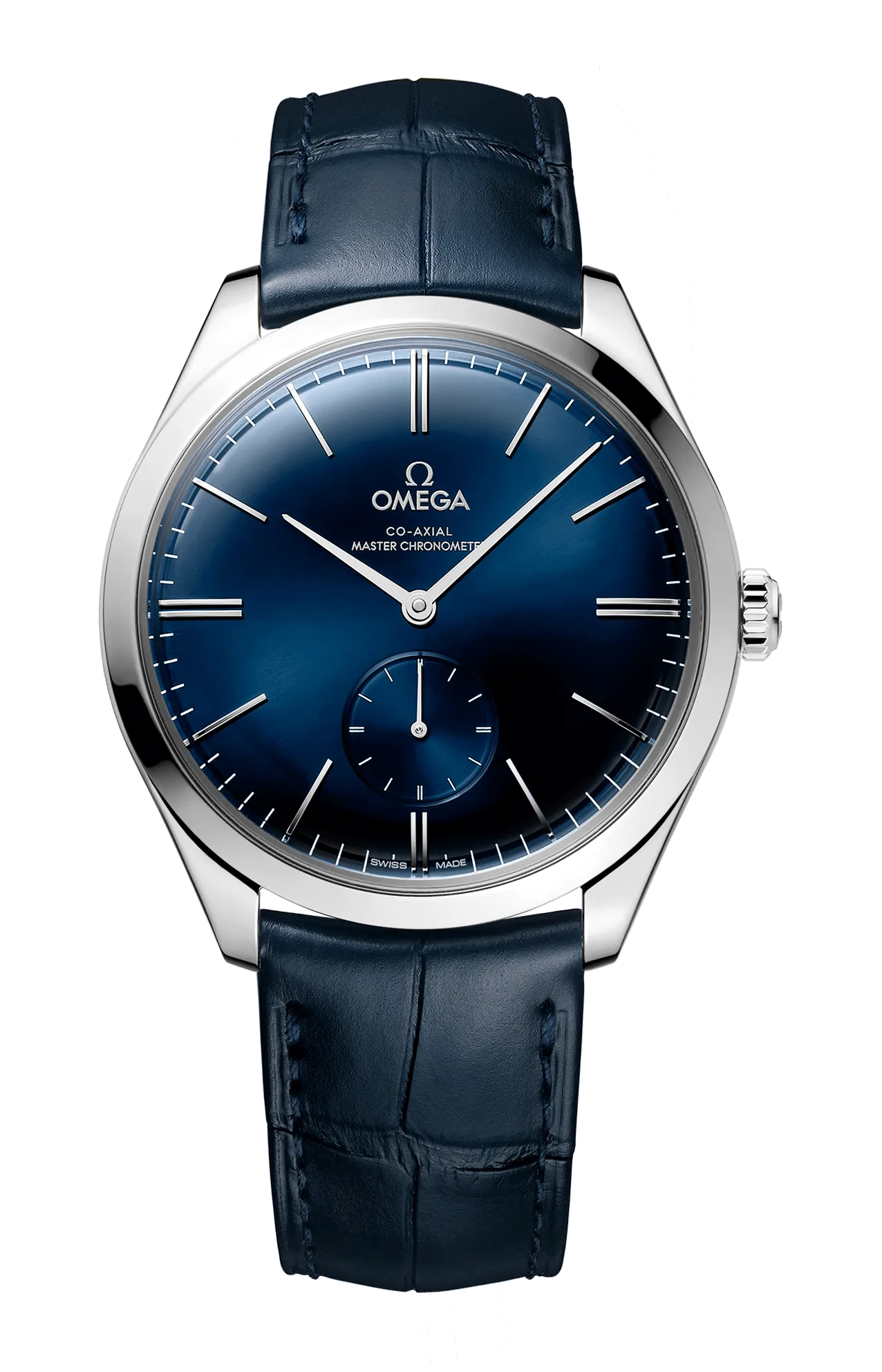 DE VILLE TRÉSOR 40 MM, ACCIAIO SU PELLE - 435.13.40.21.03.002