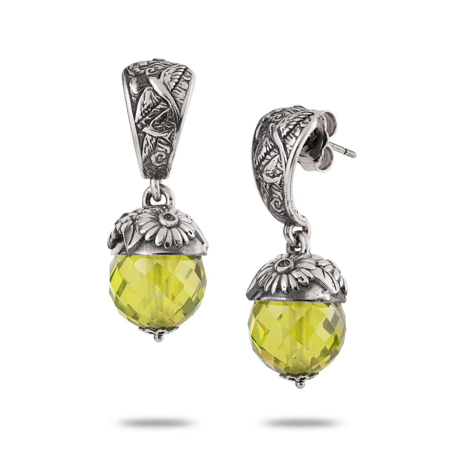 Orecchini Con Zirconia Sfaccettata "Primavera" - Gerardo Sacco