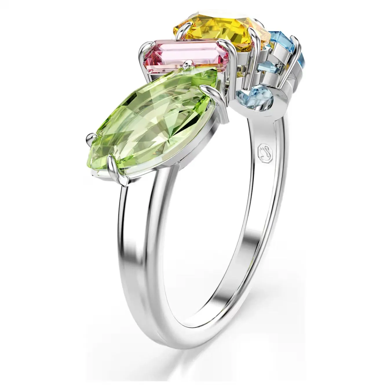 Anello Gema Taglio misto, Multicolore Swarovski