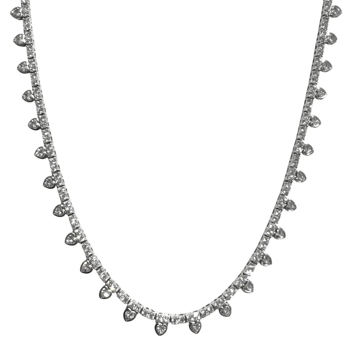COLLANA TENNIS CUORI