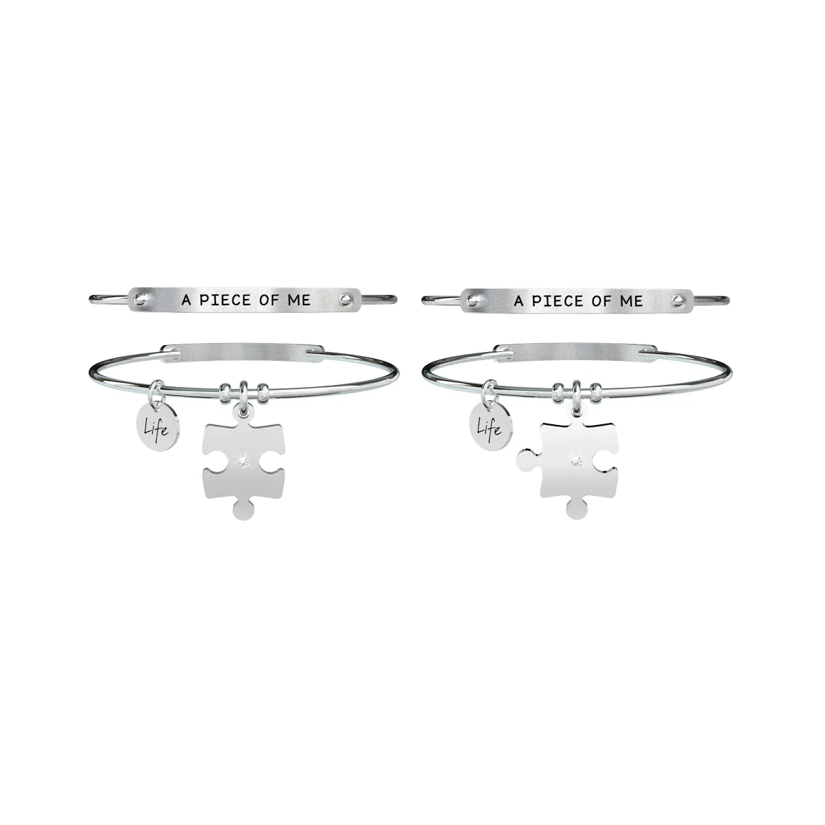 Set di Bracciali Donna Kidult di Coppia Love con Puzzle a Piece of Me