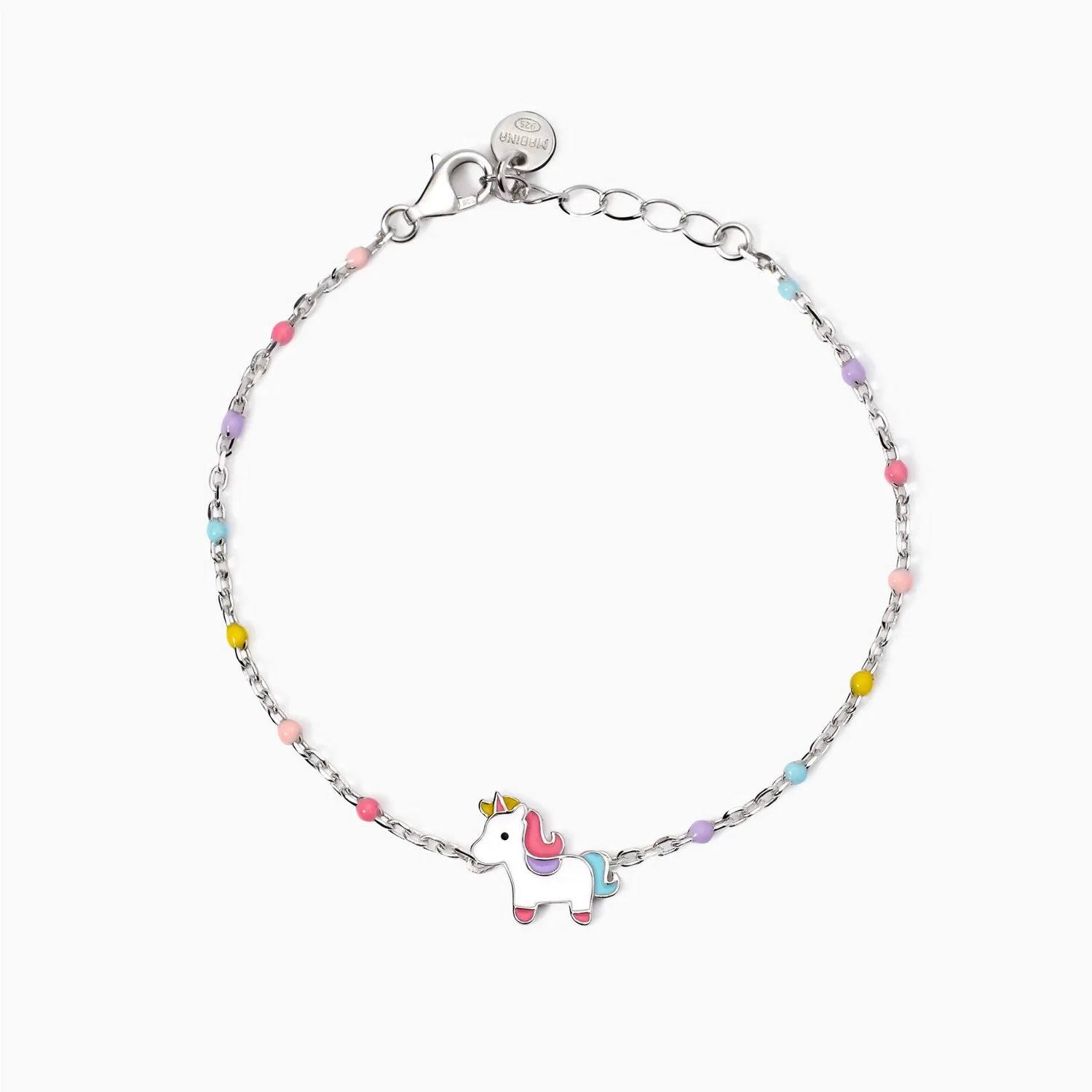 Bracciale con unicorno smaltato Unicorno Magico Junior Mabina