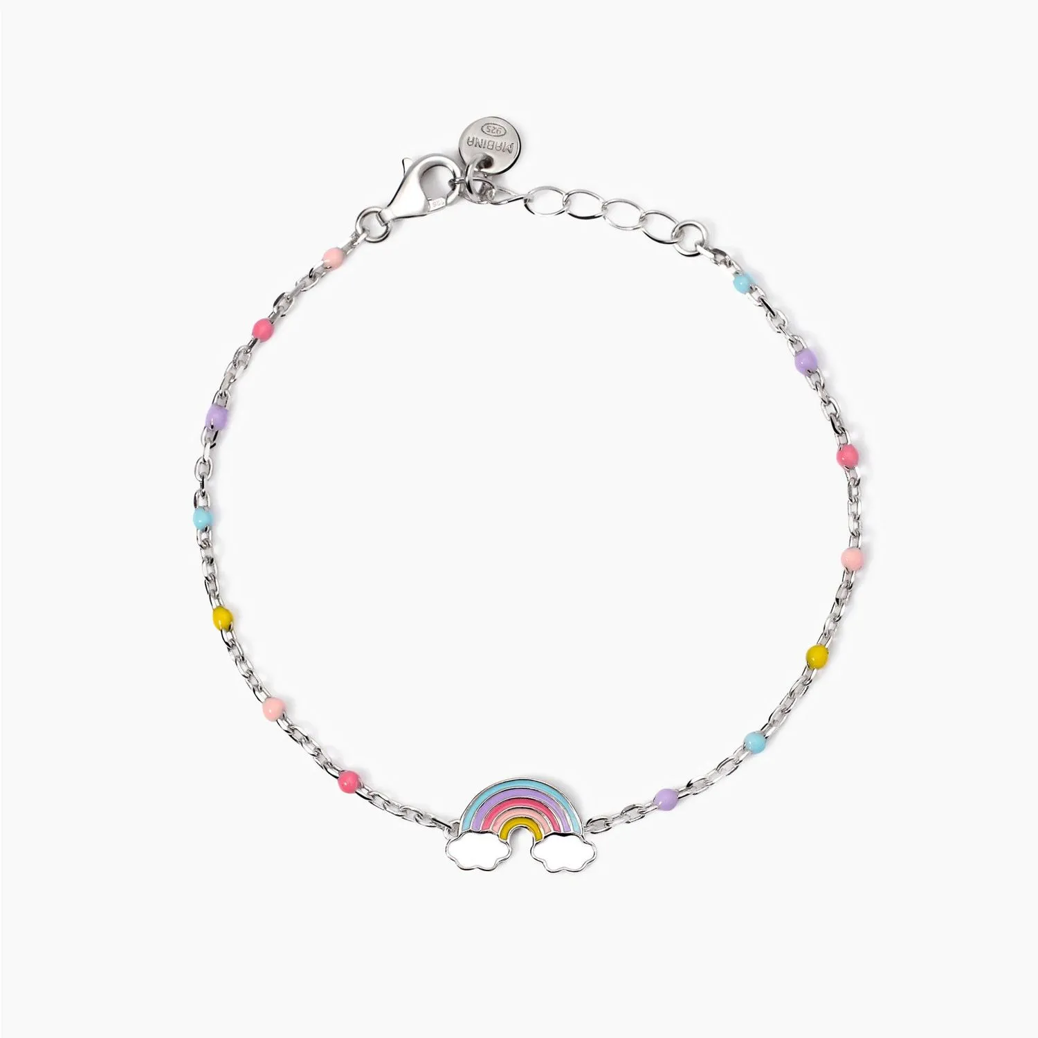 Bracciale con arcobaleno smaltato Rainbow Junior Mabina