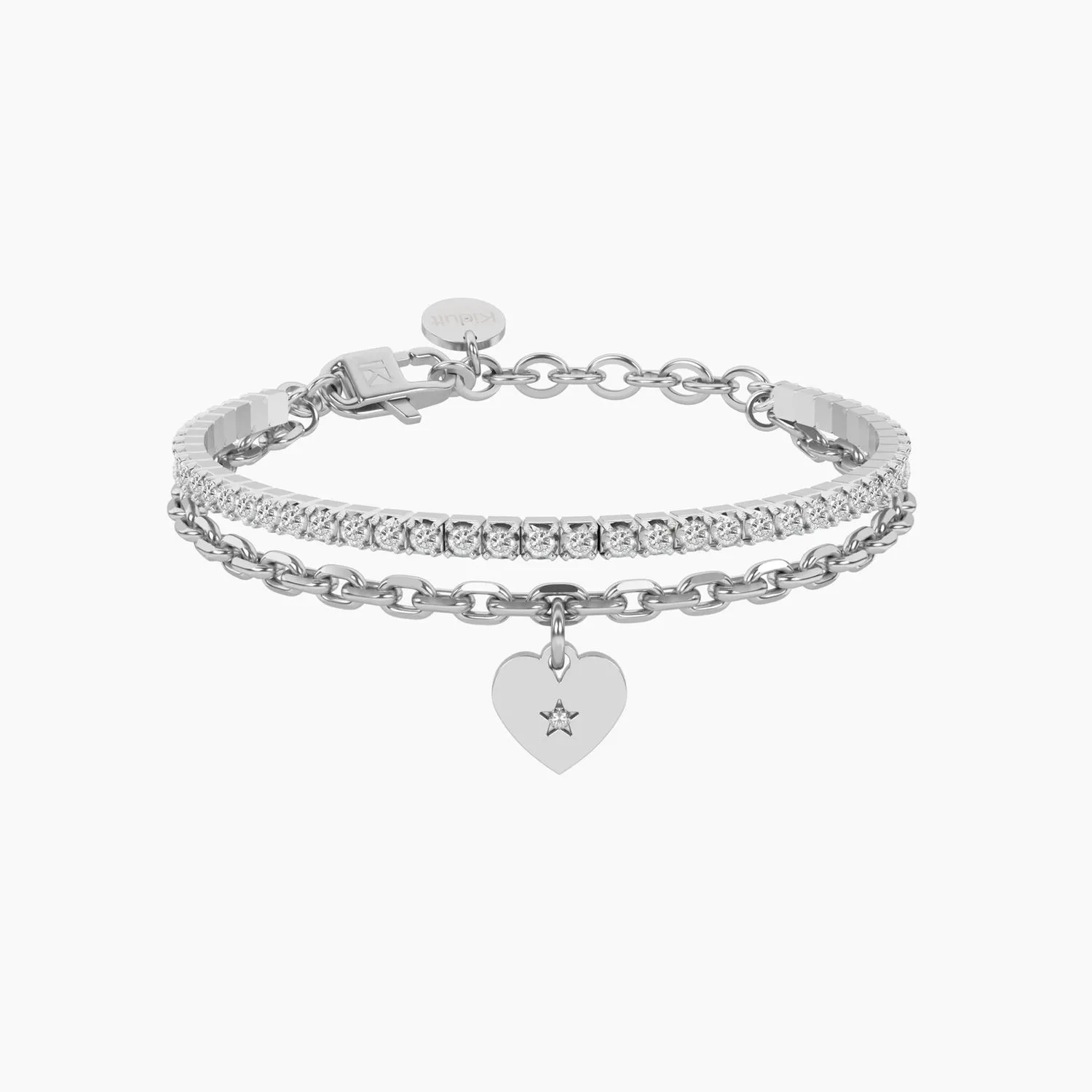 Bracciale tennis e catena forzatina con cuore Cuore | grazie Kidult Cuore | grazie - Kidult