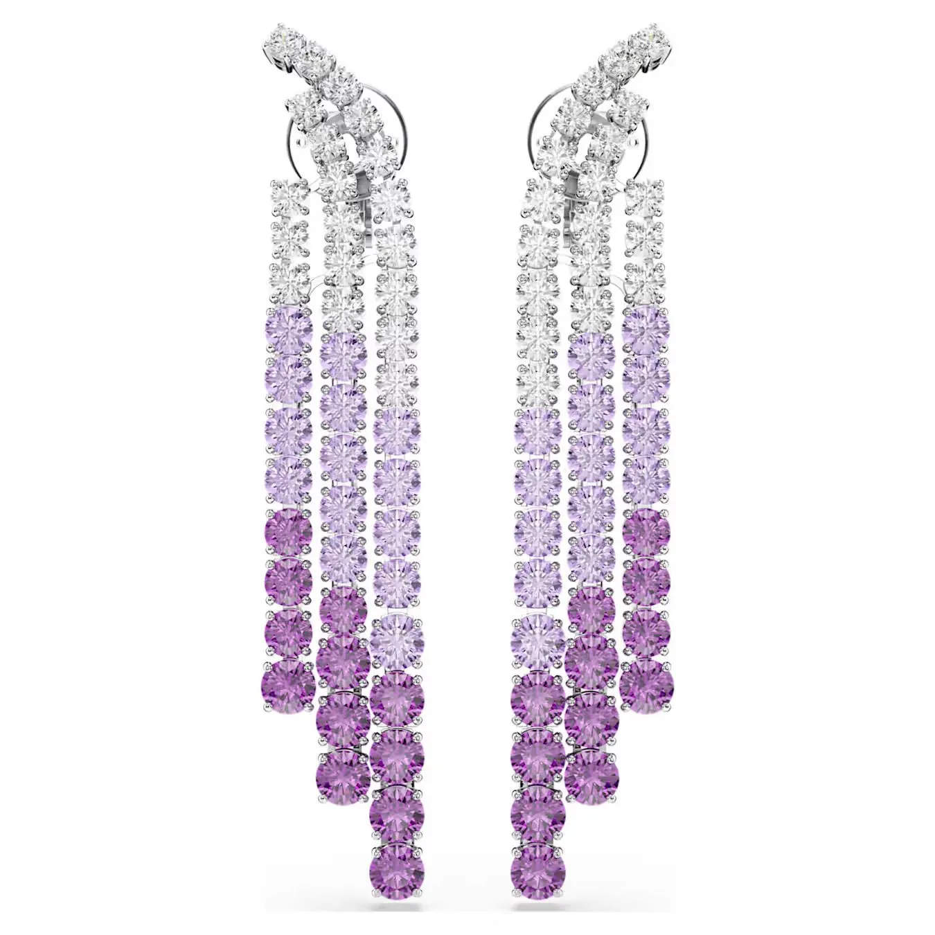 Orecchini a clip Matrix Sfumatura di colore Swarovski