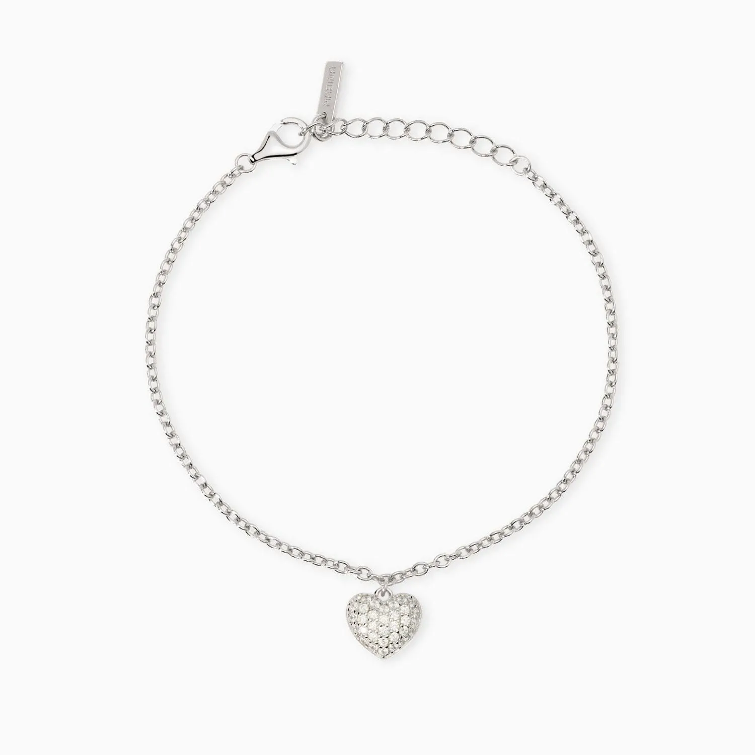 Bracciale regolabile con ciondolo cuore Feeling Mabina