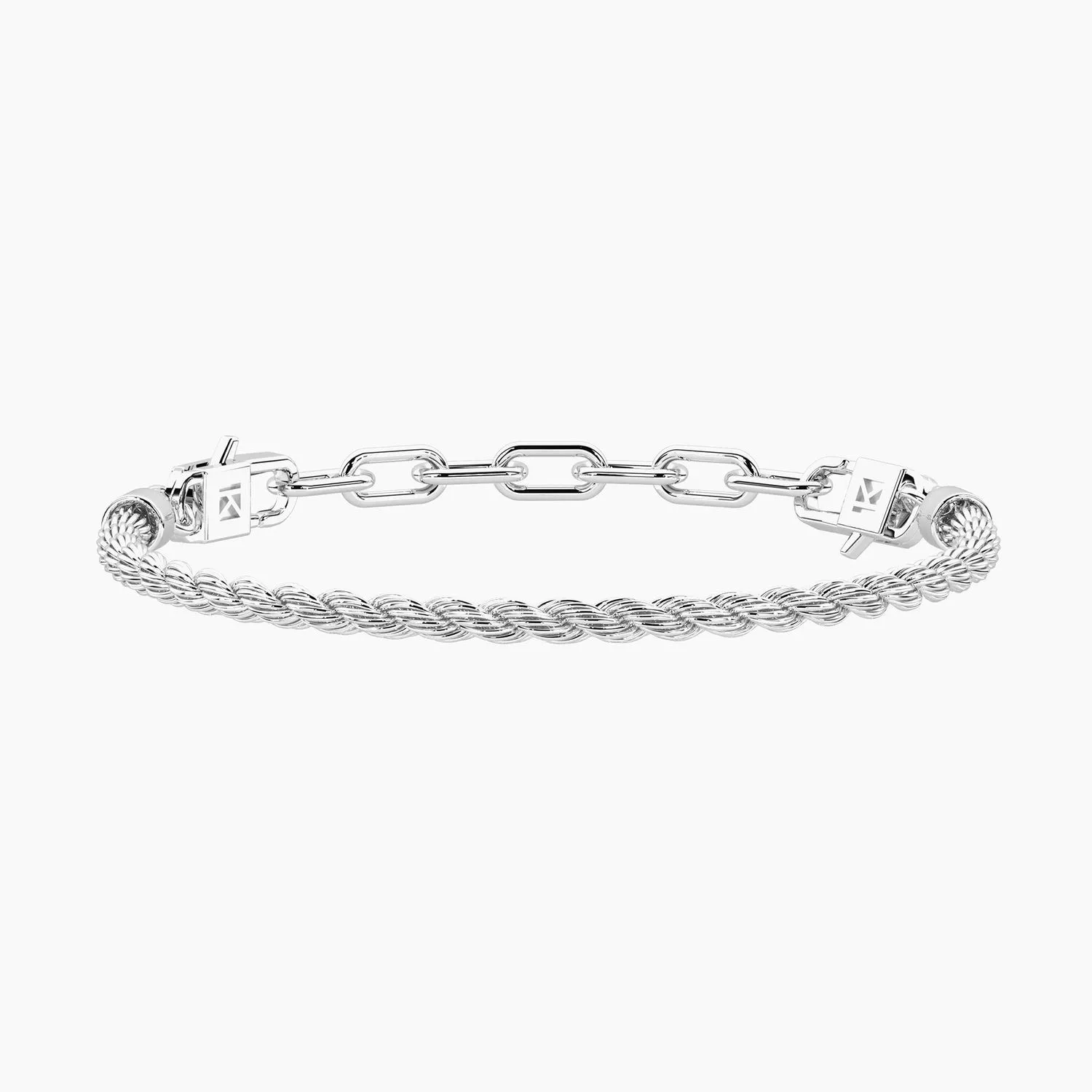 Bracciale componibile con catena corda Kidult
