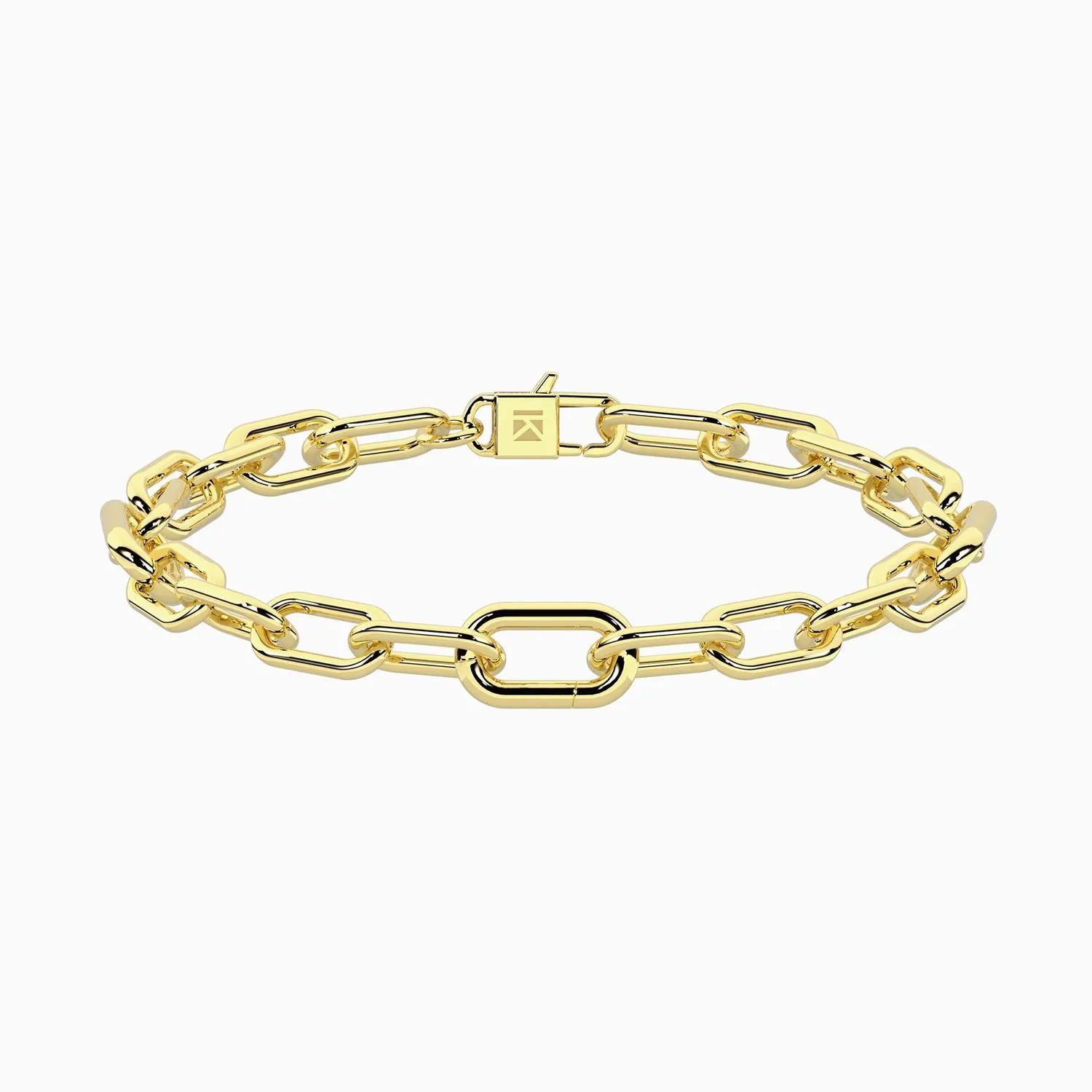 Bracciale dorato con catena allungata Kidult