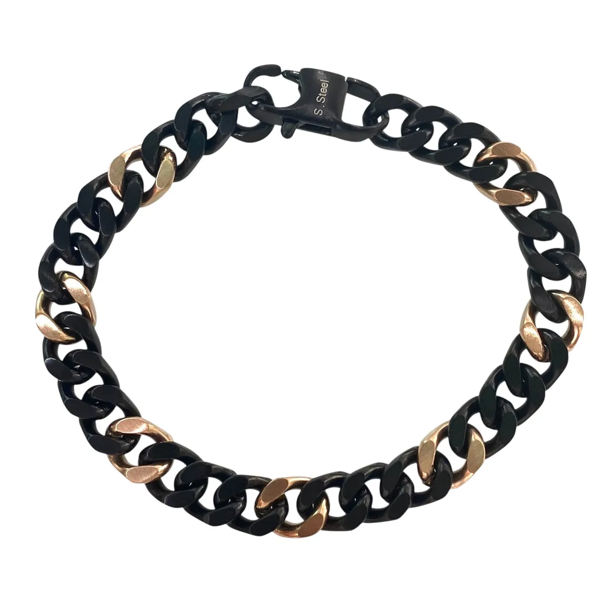 BRACCIALE MAGLIA CUBANA BICOLORE