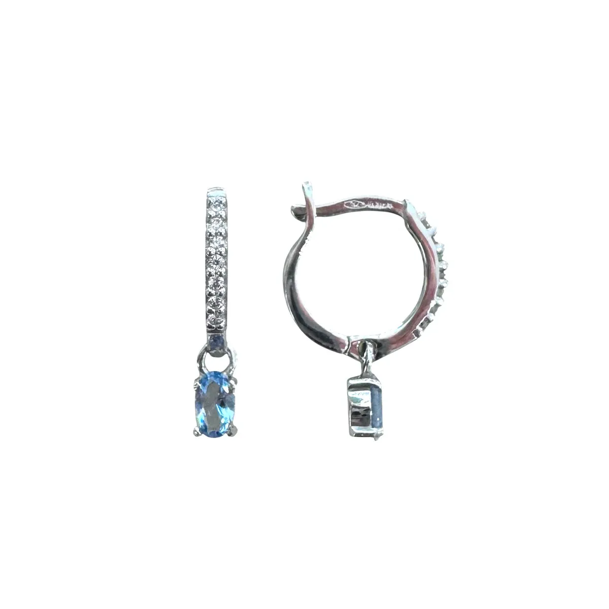 ORECCHINI CHARM GOCCIA AZZURRA