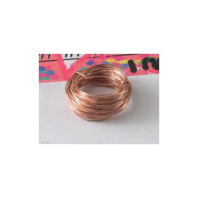 50 CM  DI FILO IN ARGENTO925 PLACCATO ORO ROSE' DEL DIAMETRO DI  0,7 MM ITALY