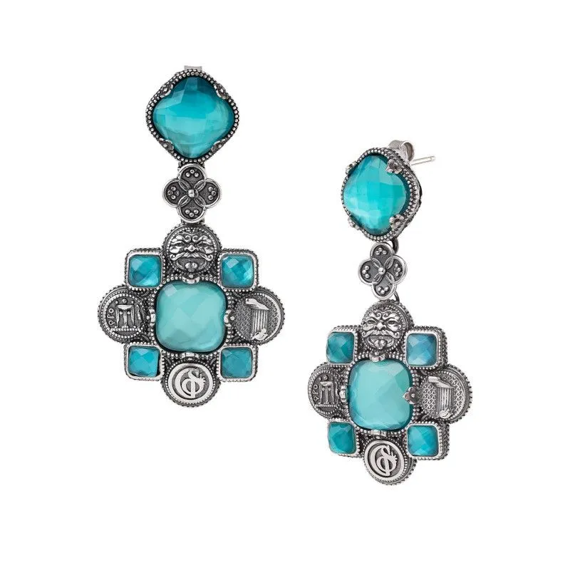 Orecchini Con pietre sfaccettate Magna Grecia - Gerardo Sacco