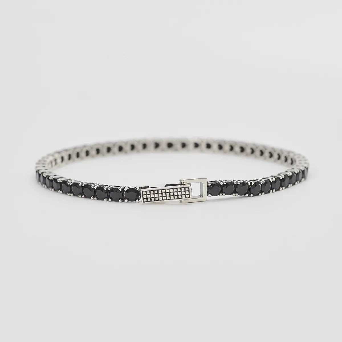 Bracciale Uomo Mabina Tennis Club con Zirconi Neri