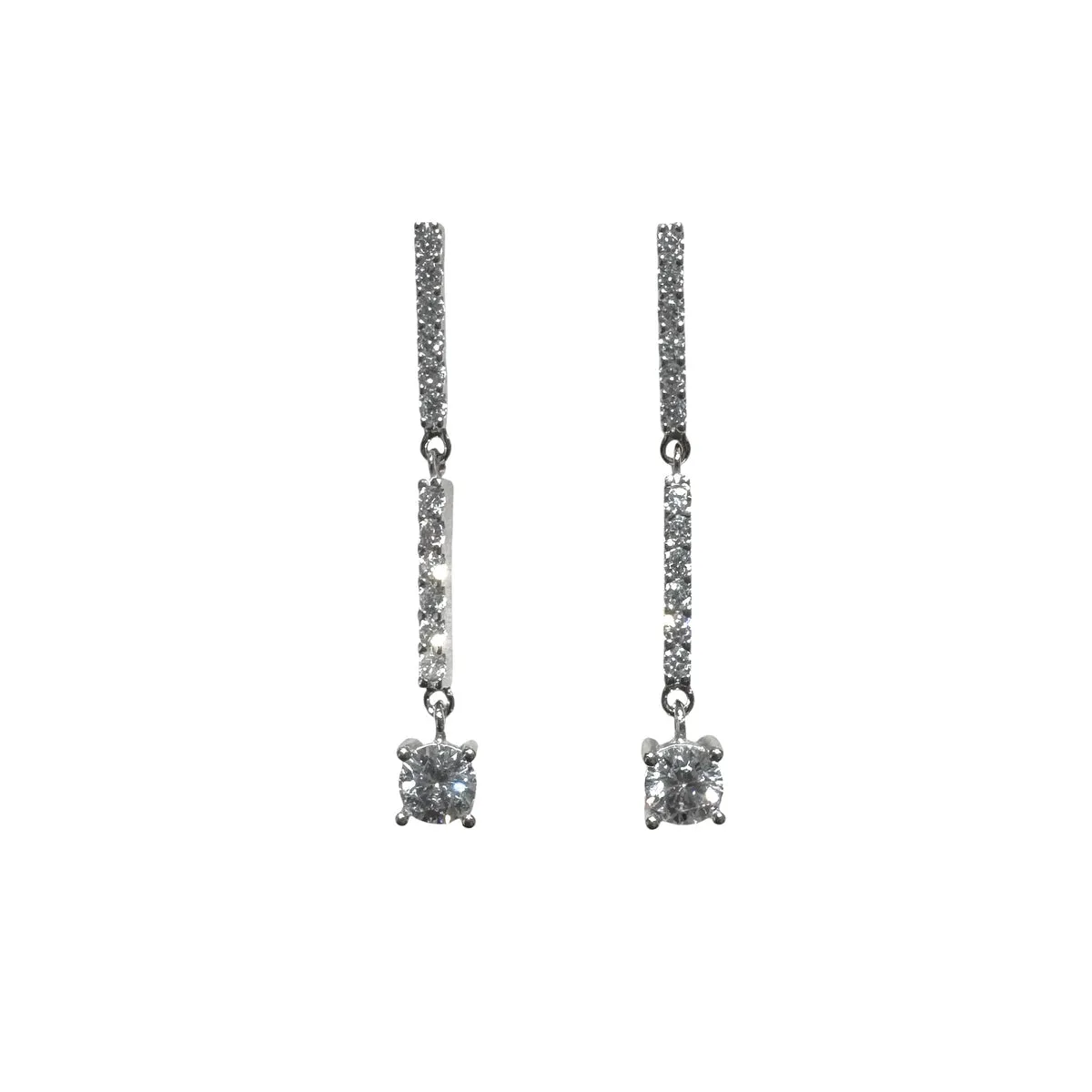 ORECCHINI PENDENTI CON PUNTO LUCE FINALE