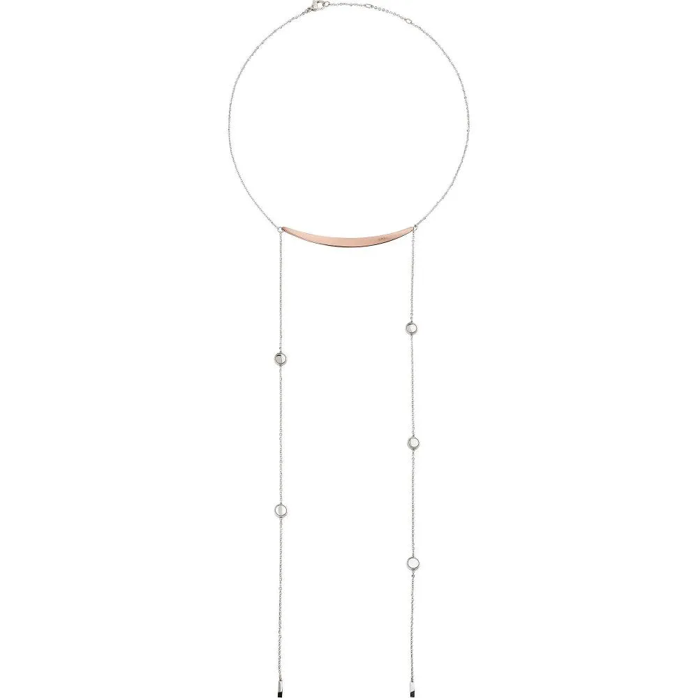 Collana Donna BREIL AIRY TJ1835 Acciaio Inossidabile Rosè Pendenti Swarovski