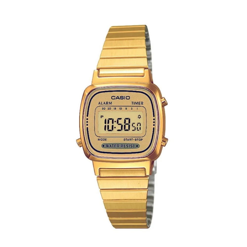 Orologio Donna CASIO Vintage LA-670WG-9 Gold Acciaio Dorato Digitale FIV