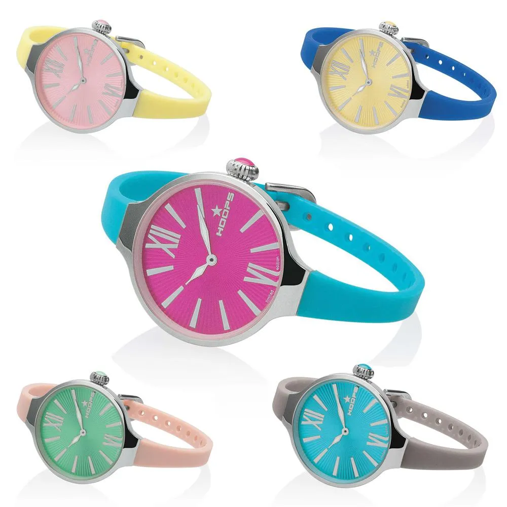 Orologio Donna HOOPS SPLASH 2570LP Silicone Colorato Lady LIMITED EDITION