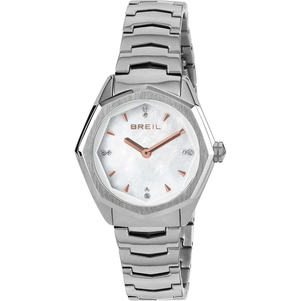 Orologio Donna BREIL EIGHT TW1702 Acciaio Madreperla Bianco Rosè Swarovski