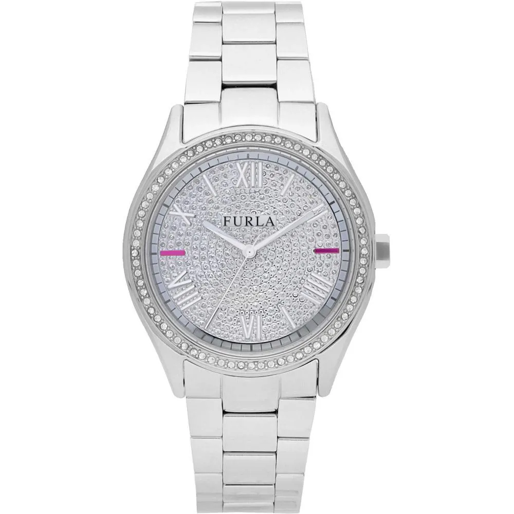 Orologio Donna FURLA EVA R4253101515 Bracciale Acciaio Swarovski NEW