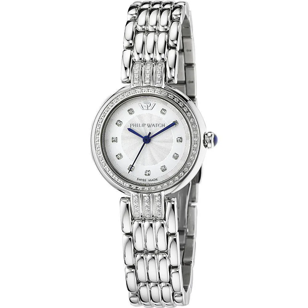 Orologio Donna PHILIP WATCH GINEVRA R8253491504 Acciaio Bianco Diamanti