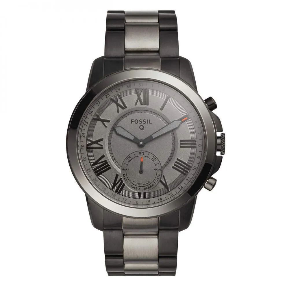 Hybrid Smartwatch Uomo FOSSIL Q GRANT FTW1139 Bracciale Acciaio Nero