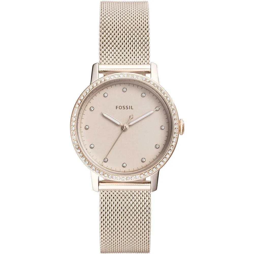 Orologio Donna FOSSIL NEELY ES4364 Acciaio Rosè Mesh Maglia Milanese