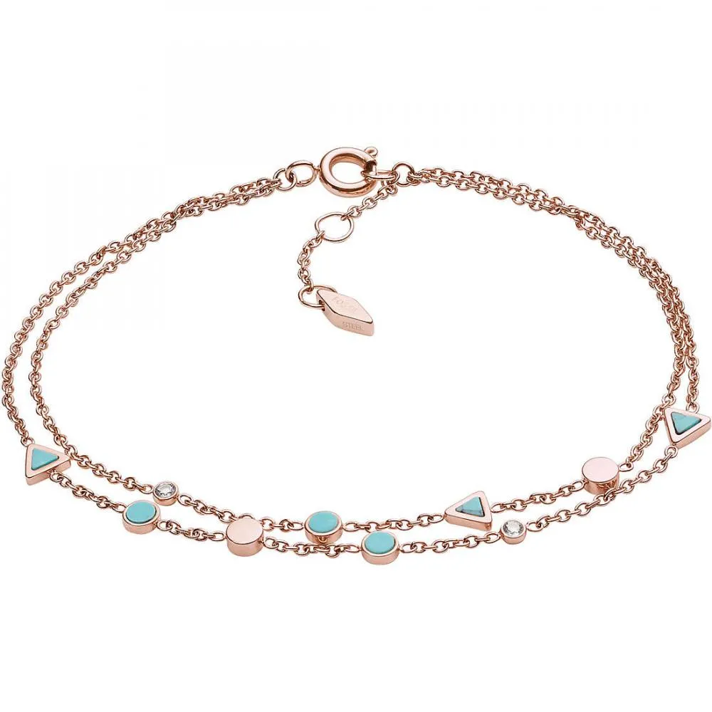 Bracciale Donna FOSSIL FASHION JF02642791 Acciaio Rosè Swarovski