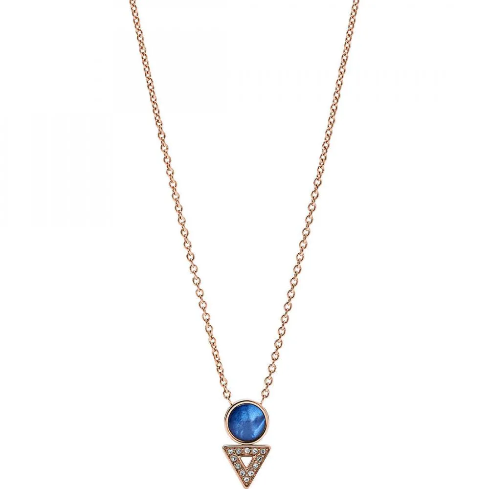 Collana Donna FOSSIL CLASSICS JF03013791 Acciaio Rosè Swarovski