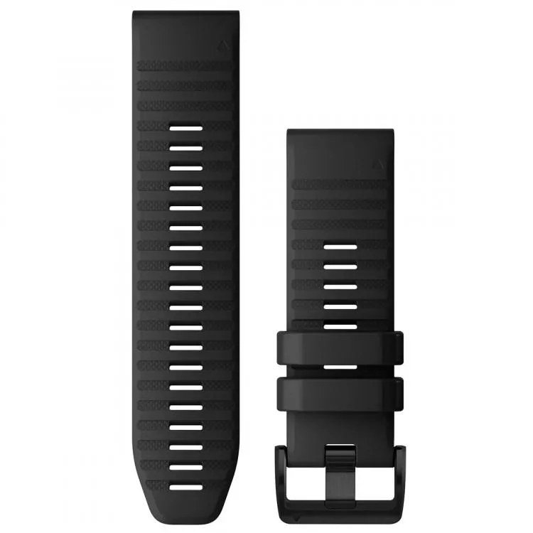 Cinturino GARMIN FENIX 6X 010-12864-00 Silicone Nero Quickfit 26mm