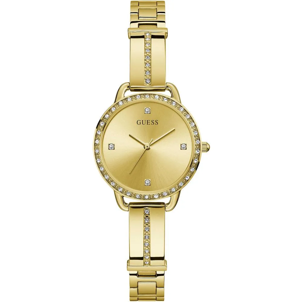 Orologio Donna GUESS TRENDY GW0022L2 Acciaio Gold Dorato Swarovski