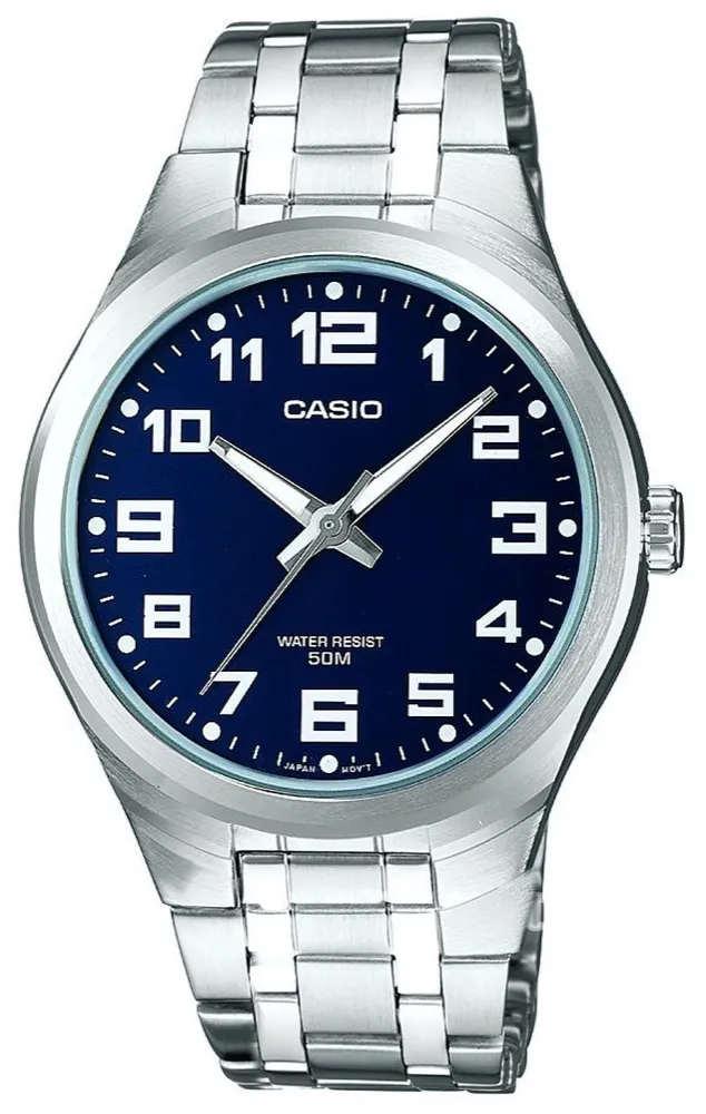 Orologio Uomo CASIO MTP-1310PD-2B Bracciale Acciaio Blu Classico Vintage