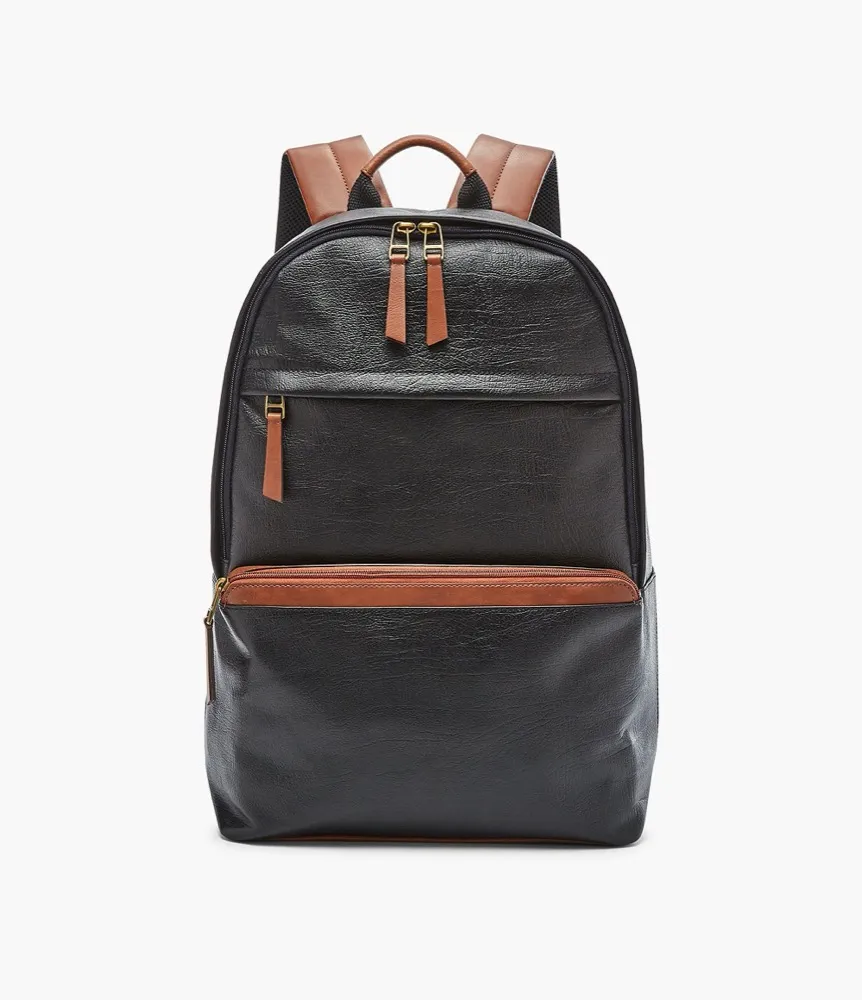 Zaino Uomo FOSSIL EVAN SBG1222001 Pelle Nero Workbag