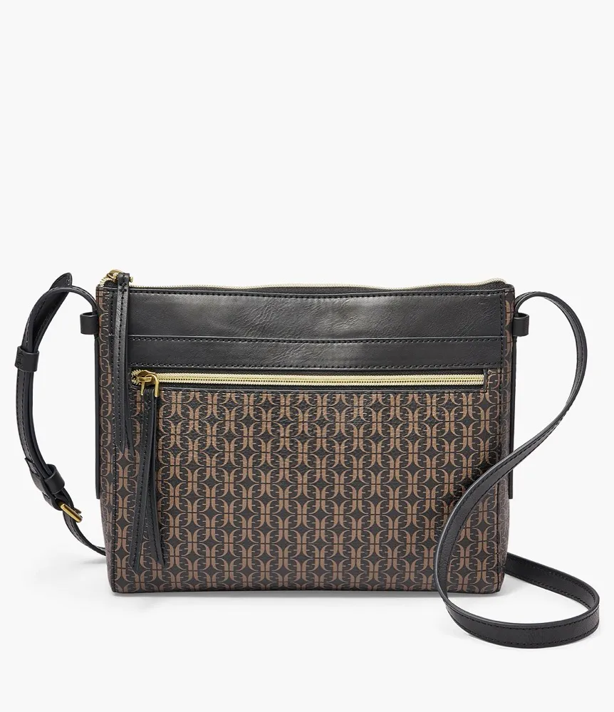 Borsa Donna FOSSIL FELICITY SHB2313015 Pelle Nero Marrone